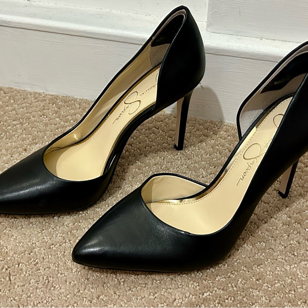 Jessica Simpson Elegant Black Stiletto Heels
